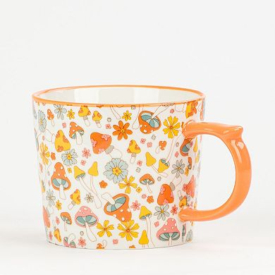 10 Strawberry Street Madison Retro Mushroom Mug Set of 4