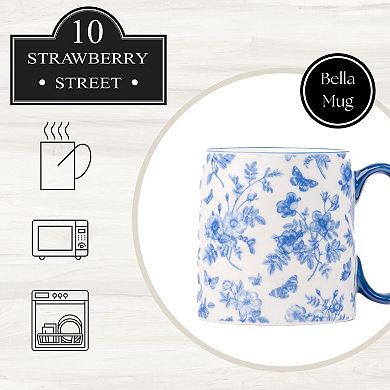 10 Strawberry Street Bella Chinoserie Mug 4-Piece Set