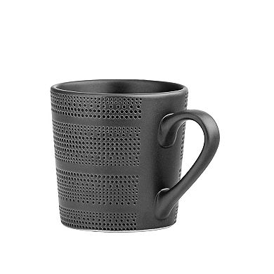 10 Strawberry Street 6-Piece Onyx Shadow Mug Set