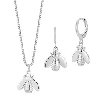 WINX Bee Jewelry Necklace & Drop Earring Set