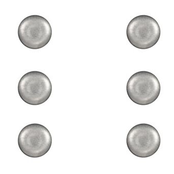 10 Strawberry Street Moab Stainless Steel 5-Inch Round Plate Set of 6