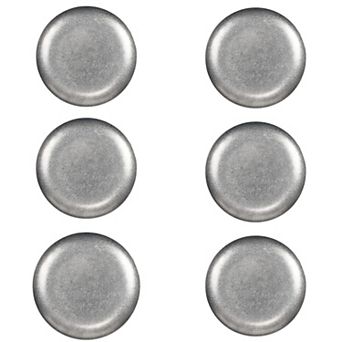 10 Strawberry Street Moab Stainless Steel 11.75-Inch Round Plate Set of 6