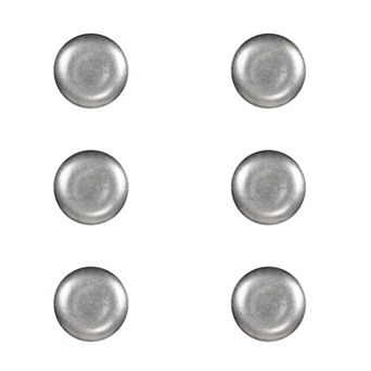 10 Strawberry Street Moab Stainless Steel 6.5-Inch Round Plate Set of 6