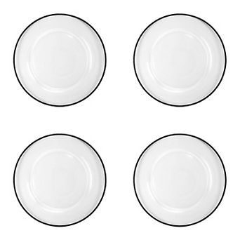 10 Strawberry Street Modena Glass Charger Set of 4