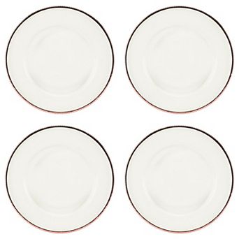 10 Strawberry Street Markle Ribbed Glass Charger Set of 4
