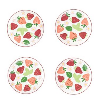 10 Strawberry Street Bella Appetizer Plate Set of 4