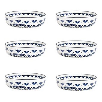 10 Strawberry Street Talavera Pasta Bowl Set of 6