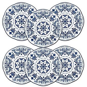 10 Strawberry Street Talavera Dinner Plate Set of 6