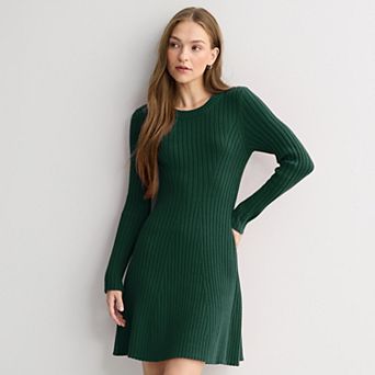 Juniors' Rewind Rib Knit Sweater Dress