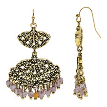 Emberly Gold Tone Double Filigree Nickel Free Earrings