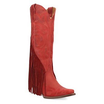 Dingo Walk West Women's Leather Fringe Boots