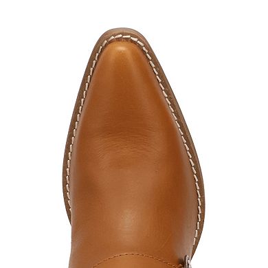Dingo Saddle Up Women's Leather Ankle Booties With Buckle Detail