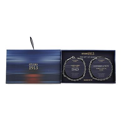 Men's STUDIO 1913 2-Piece Stainless Steel Rope Chain Bracelet Set