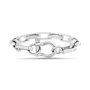Men's STUDIO 1913 Stainless Steel Bow Shackle Link Chain Bracelet