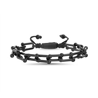 Men's STUDIO 1913 Ion-Plated Stainless Steel Adjustable Link Chain Bracelet