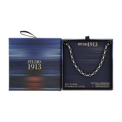 Men's STUDIO 1913 Ion-Plated Stainless Steel Byzantine Necklace