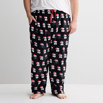 Big & Tall Star Wars' Vader & Troopers Holiday Pajama Pants