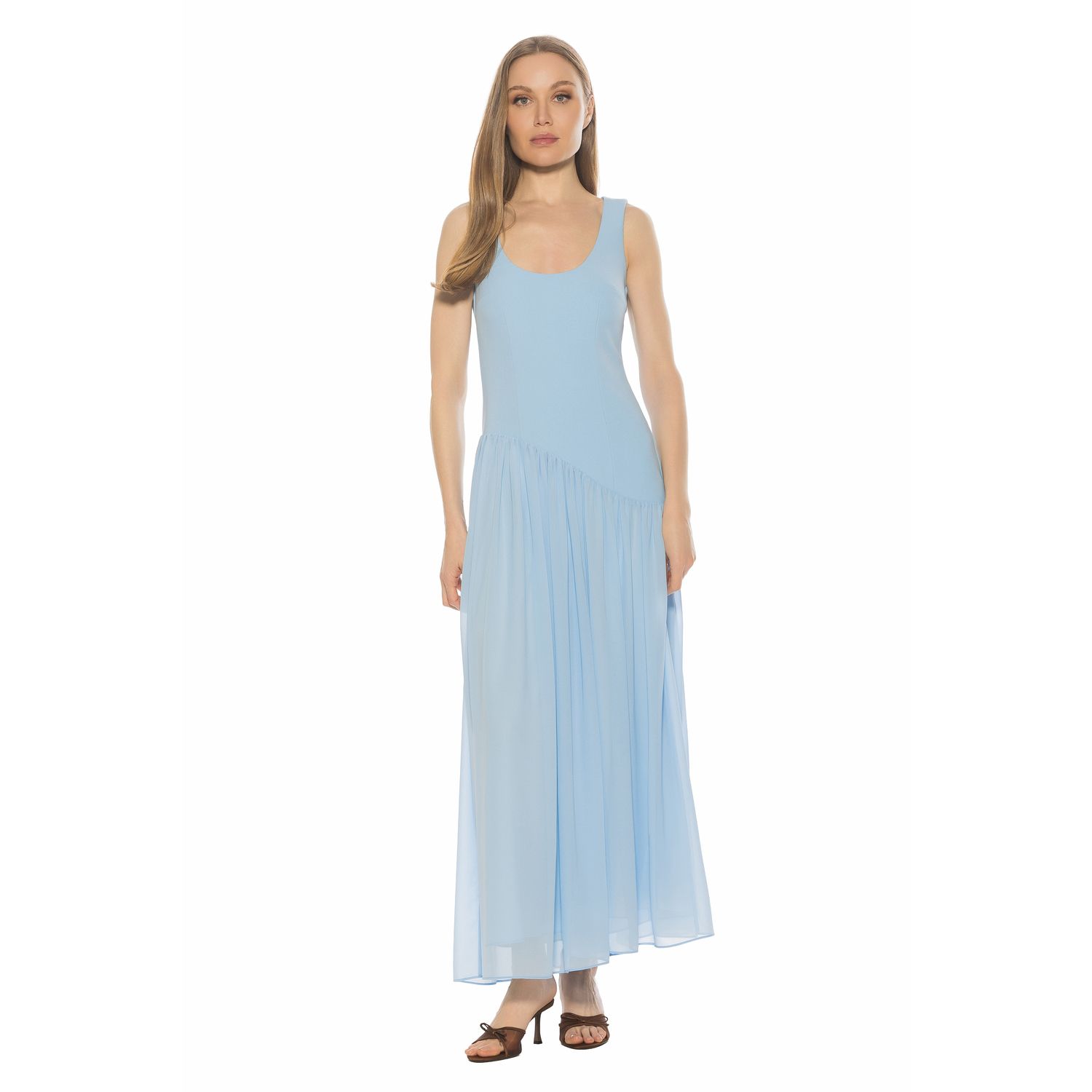 Женские платья ALEXIA ADMOR U Neck Midi Dress