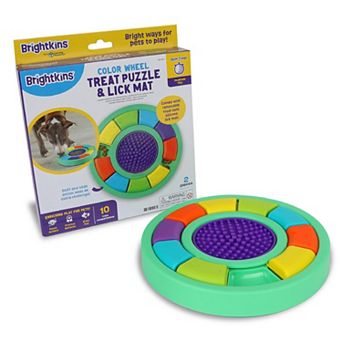 Brightkins Treat Puzzle & Lick Mat 2 pc Interactive Pet Toy
