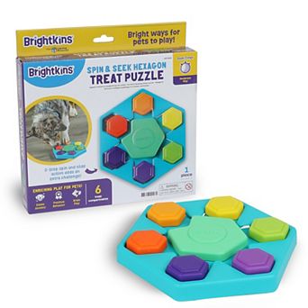 Brightkins Spin & Seek Hexagon Interactive Treat Puzzle