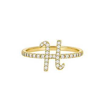 PRIMROSE Pave Cubic Zirconia Initial Ring