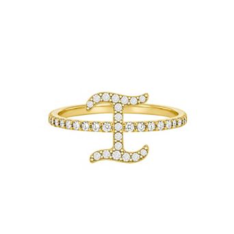 PRIMROSE Pave Cubic Zirconia Initial Ring