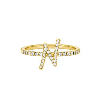 PRIMROSE Pave Cubic Zirconia Initial Ring