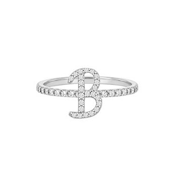 PRIMROSE Pave Cubic Zirconia Initial Ring