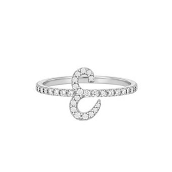 PRIMROSE Pave Cubic Zirconia Initial Ring