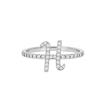 PRIMROSE Pave Cubic Zirconia Initial Ring