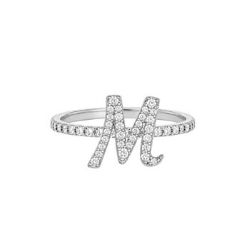 PRIMROSE Pave Cubic Zirconia Initial Ring