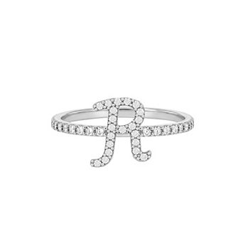 PRIMROSE Pave Cubic Zirconia Initial Ring