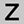 Silver Tone Z