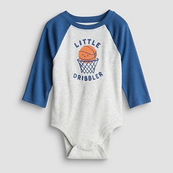 Baby Boy Jumping Beans® Long Sleeve Raglan Bodysuit