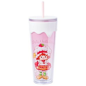 Silver Buffalo Strawberry Shortcake "Life is Delicious" 26-oz. Plastic Drip Tumbler