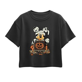 Girls 7-16 Disney's Mickey Mouse Mummy Halloween Boxy Tee