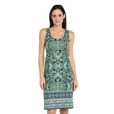 Women's R&M Richards 3-Piece Medallion Flyaway Jacket & Dress Set with Necklace