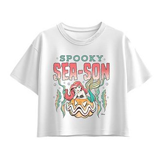 Girls 7-16 Disney Princess Ariel Spooky Sea-Son Boxy Tee