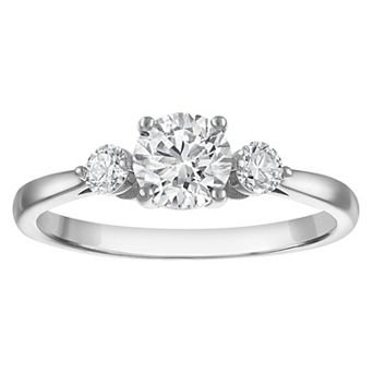 NaturaLux™ Sterling Silver 1 Carat T.W. Lab-Grown Diamond Ring