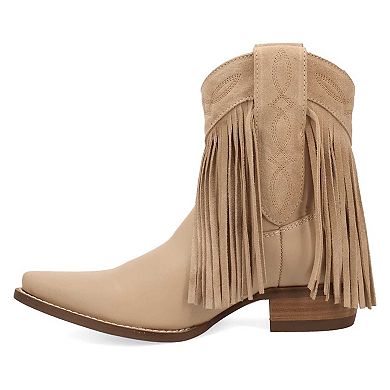 Dingo Last Ride Women's Leather Fringe Ankle Boots