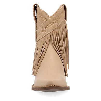 Dingo Last Ride Women's Leather Fringe Ankle Boots