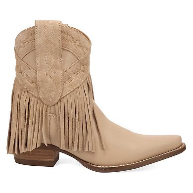 Dingo Last Ride Women's Leather Fringe Ankle Boots