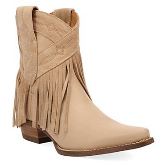 Dingo Last Ride Women's Leather Fringe Ankle Boots