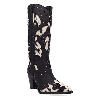 Dingo Untamed Women's Leather Western Boots With Block Heel