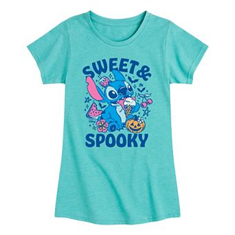 Girls 7-16 Disney's Lilo & Stitch Sweet & Spooky Graphic Tee