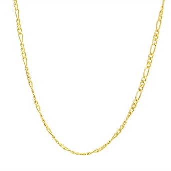 Charming Girl Gold Filled 15-Inch Figaro Chain Necklace