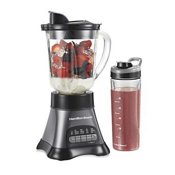 Hamilton Beach Wave Crusher Blender with 40-oz. Glass Jar & 20-oz. Travel Jar