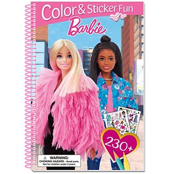 book n app Color & Sticker Fun Barbie Spiralbound Book