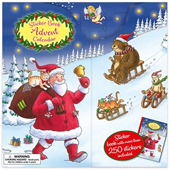 book n app Santa Holiday Scene Sticker Book Advent Calendar