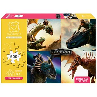 book n app TEAMPUZZLE How to Train Your Dragon 600 pc Jigsaw Puzzle